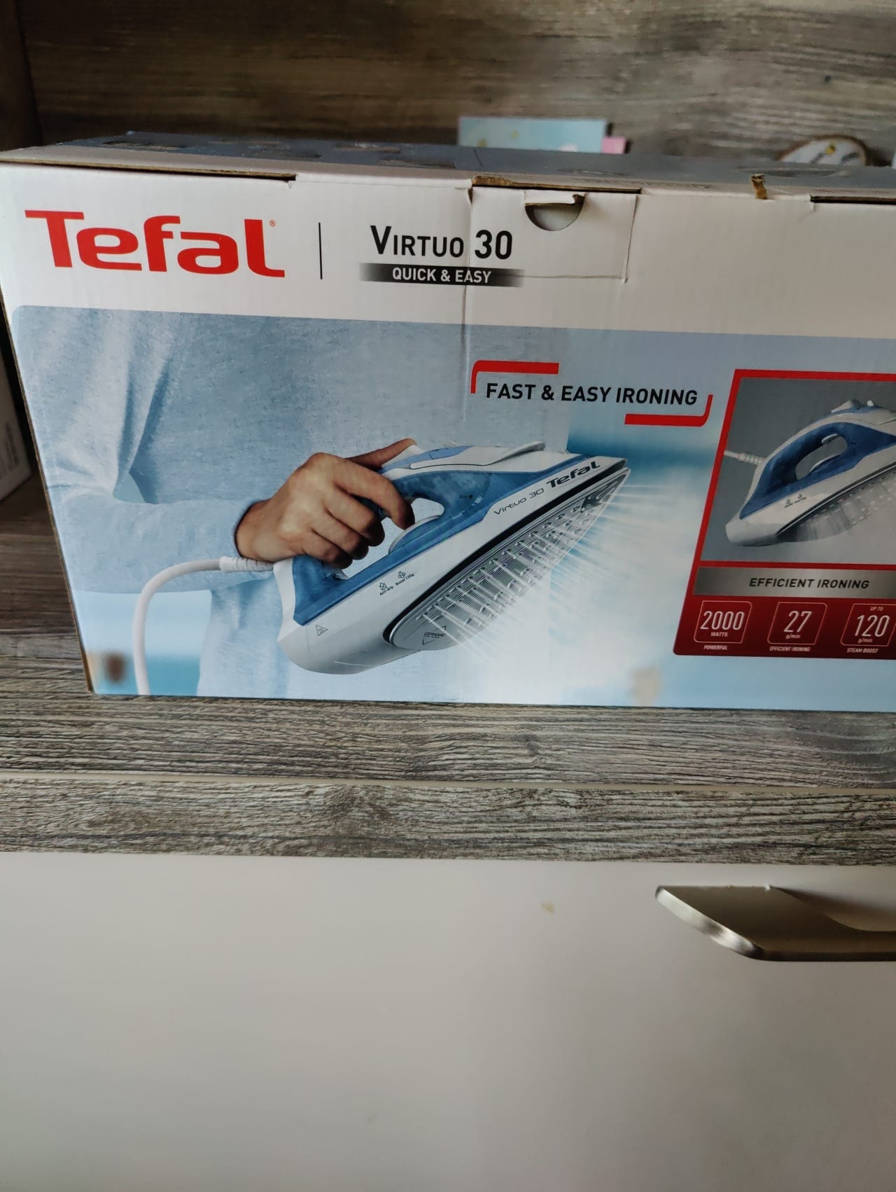 Käyttämätön Tefal Virtuo 30 höyrysilitysrauta