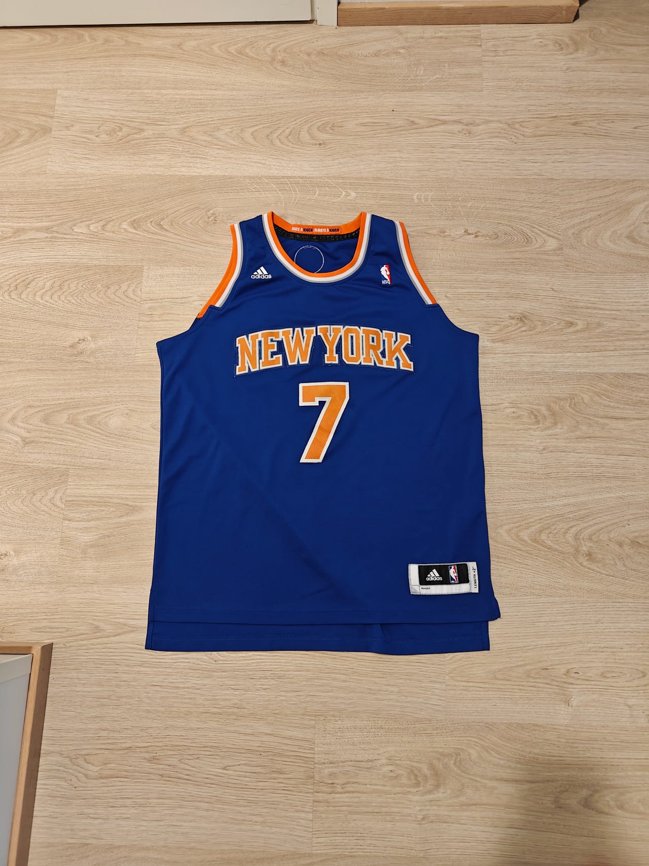 Adidas New York Knicks Carmely Anthony NBA Jersey