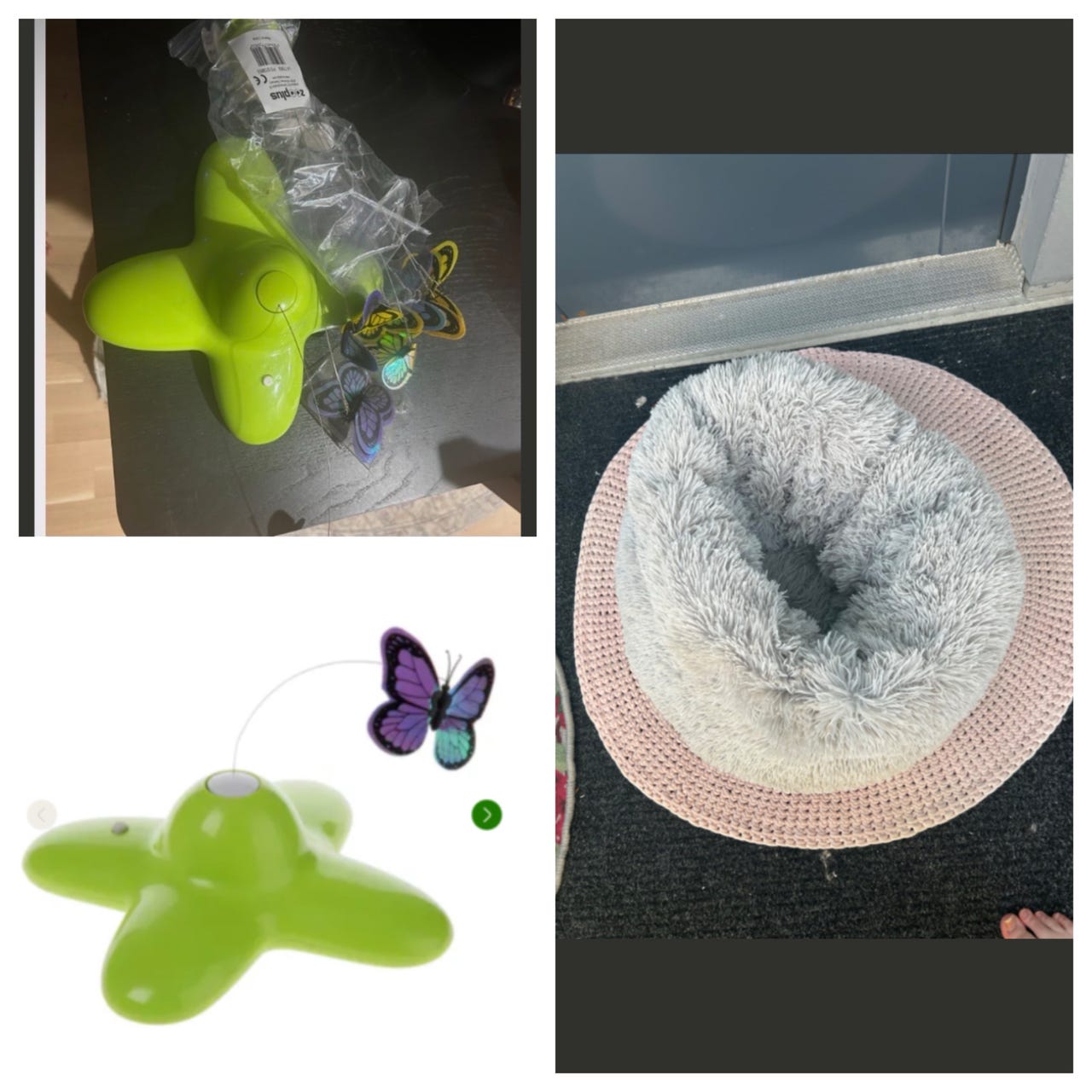 Aktivointilelu funny butterfly ja peti