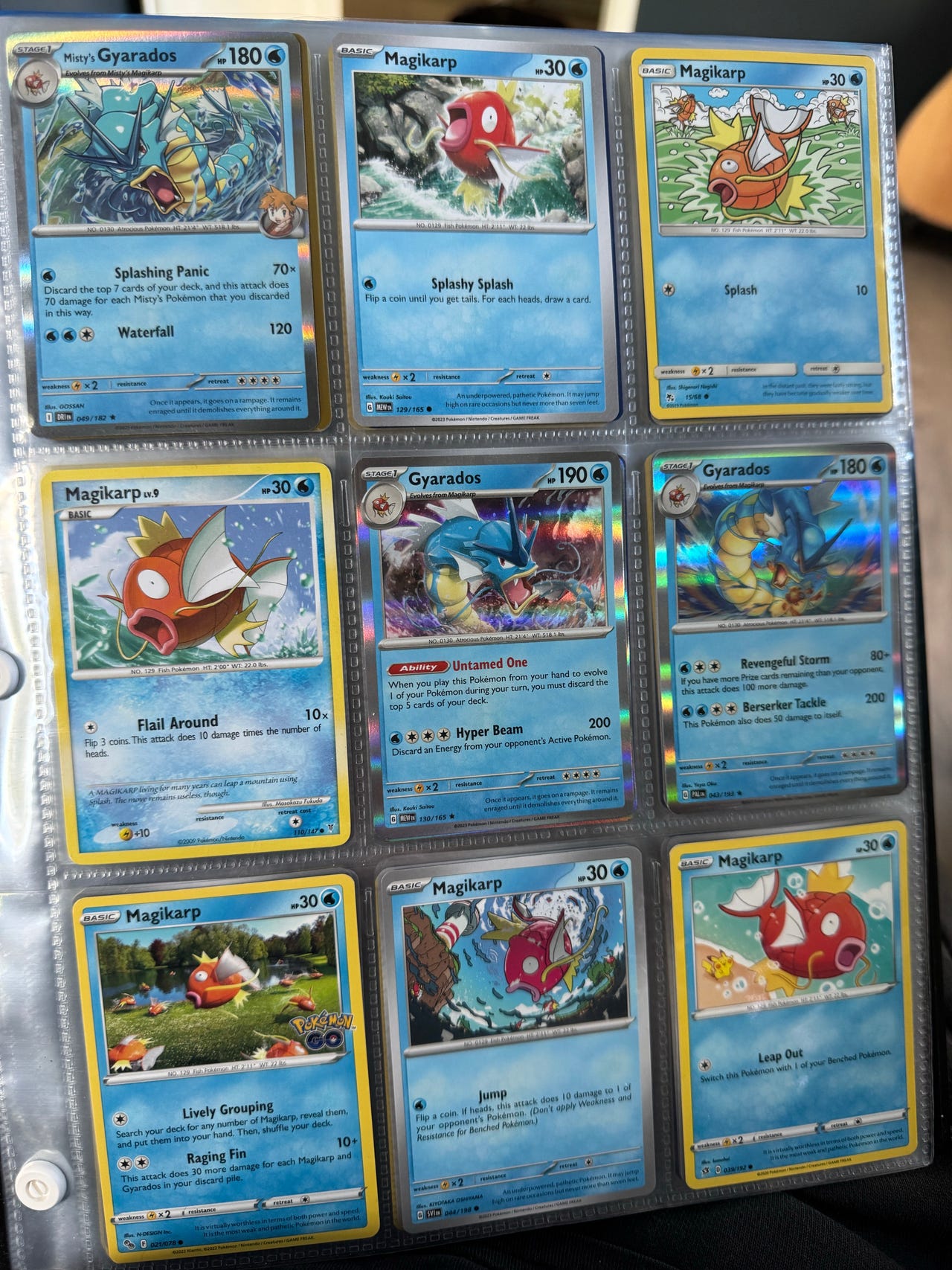 14kpl Gyarados & Magikarp Pokemon kortteja