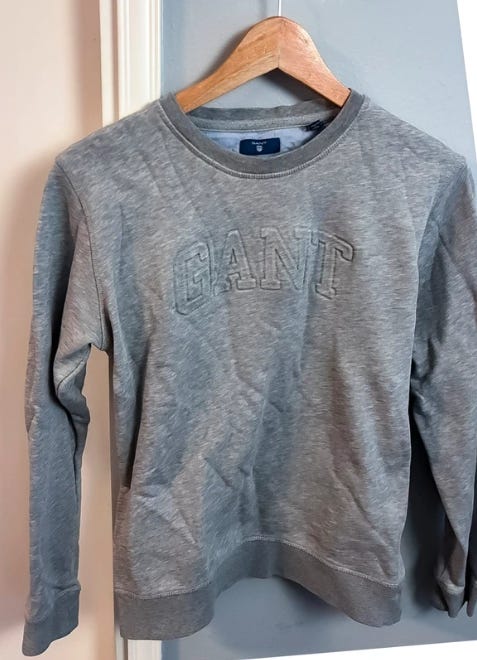 Gant paita XS/S harmaa