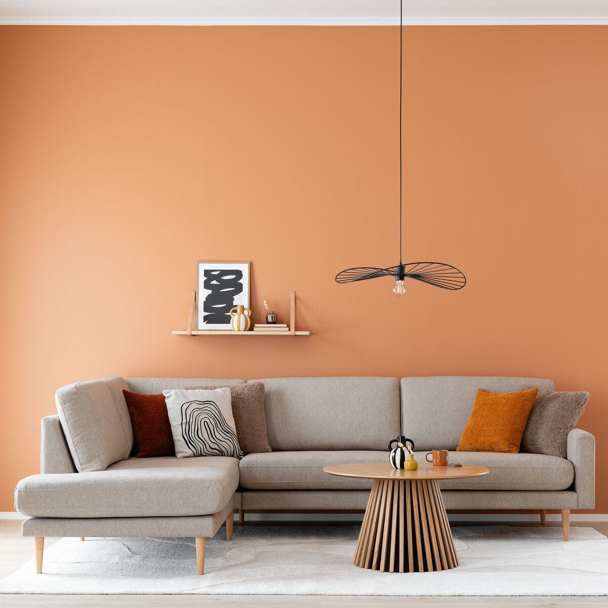 OUTLET Kotoa avokulmasohva vasen, beige 11 Merita, ilman jalkoja,