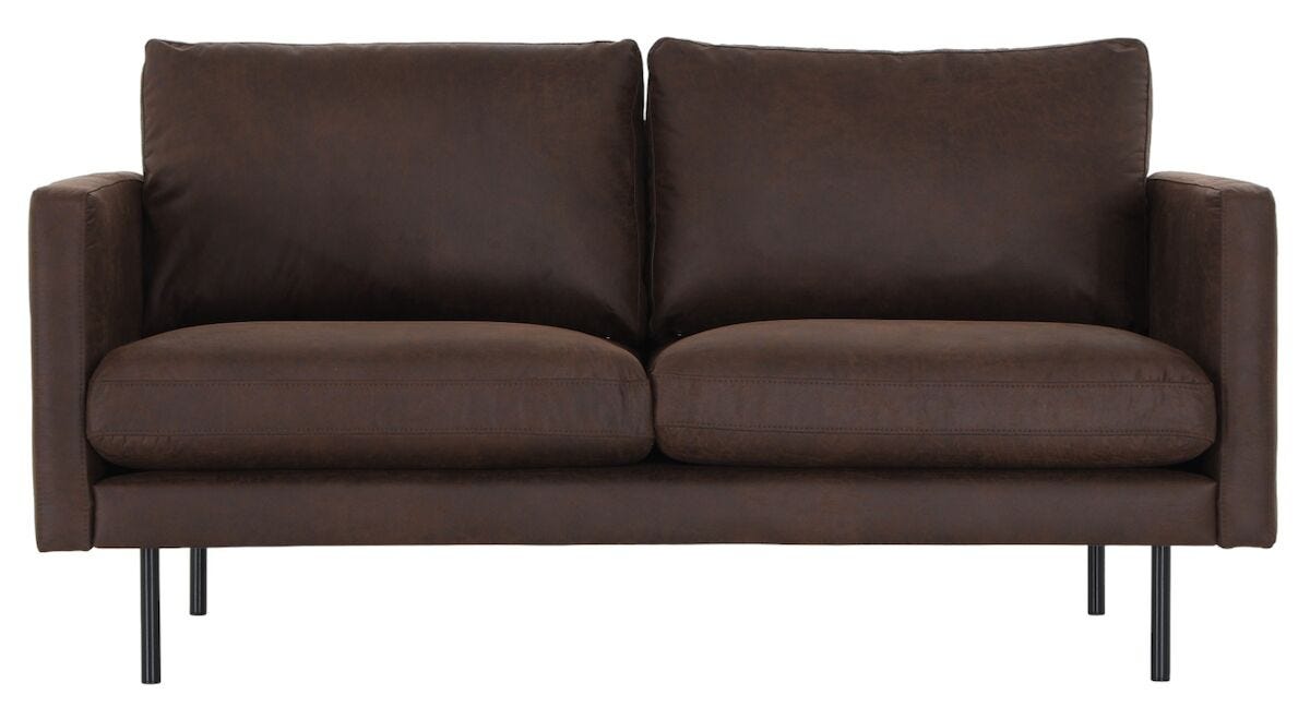 OUTLET Scandic Copenhagen 2-istuttava sohva ruskea Colorado 05 bo
