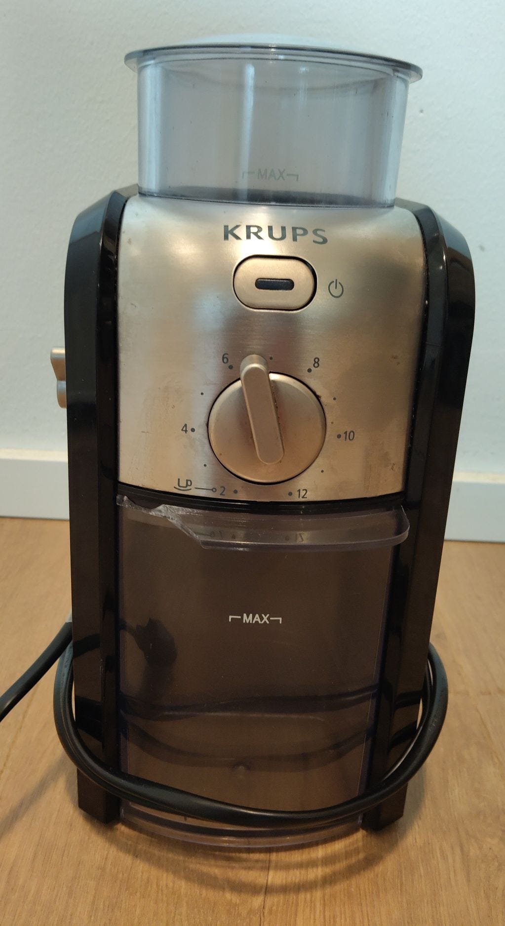 KRUPS kahvimylly – säädettävä jauhatus, siisti kunto