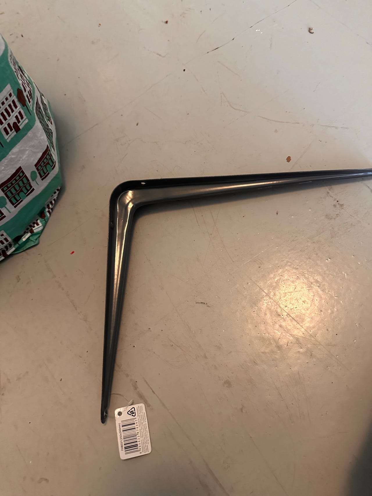 Metalliset hyllynkannattimet 30 cm harmaa