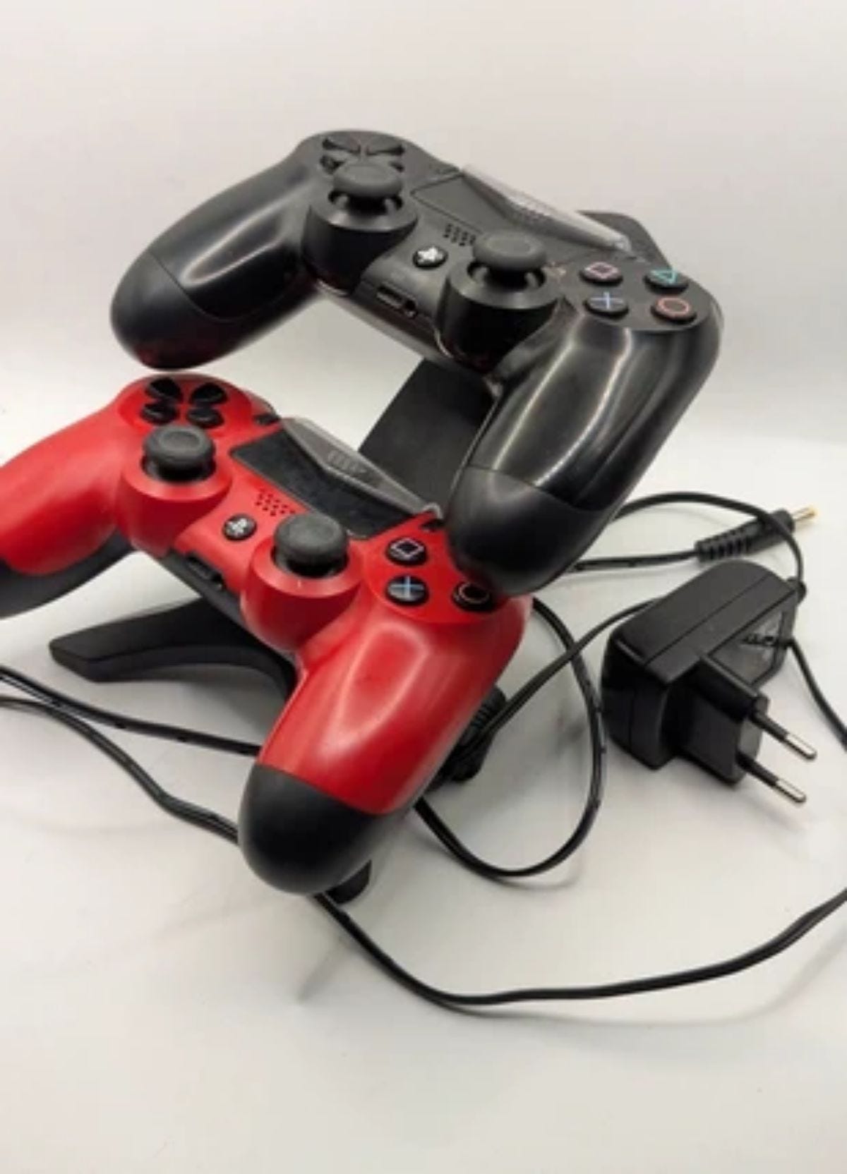 PS4 Controller Bundle (Red & Black)
