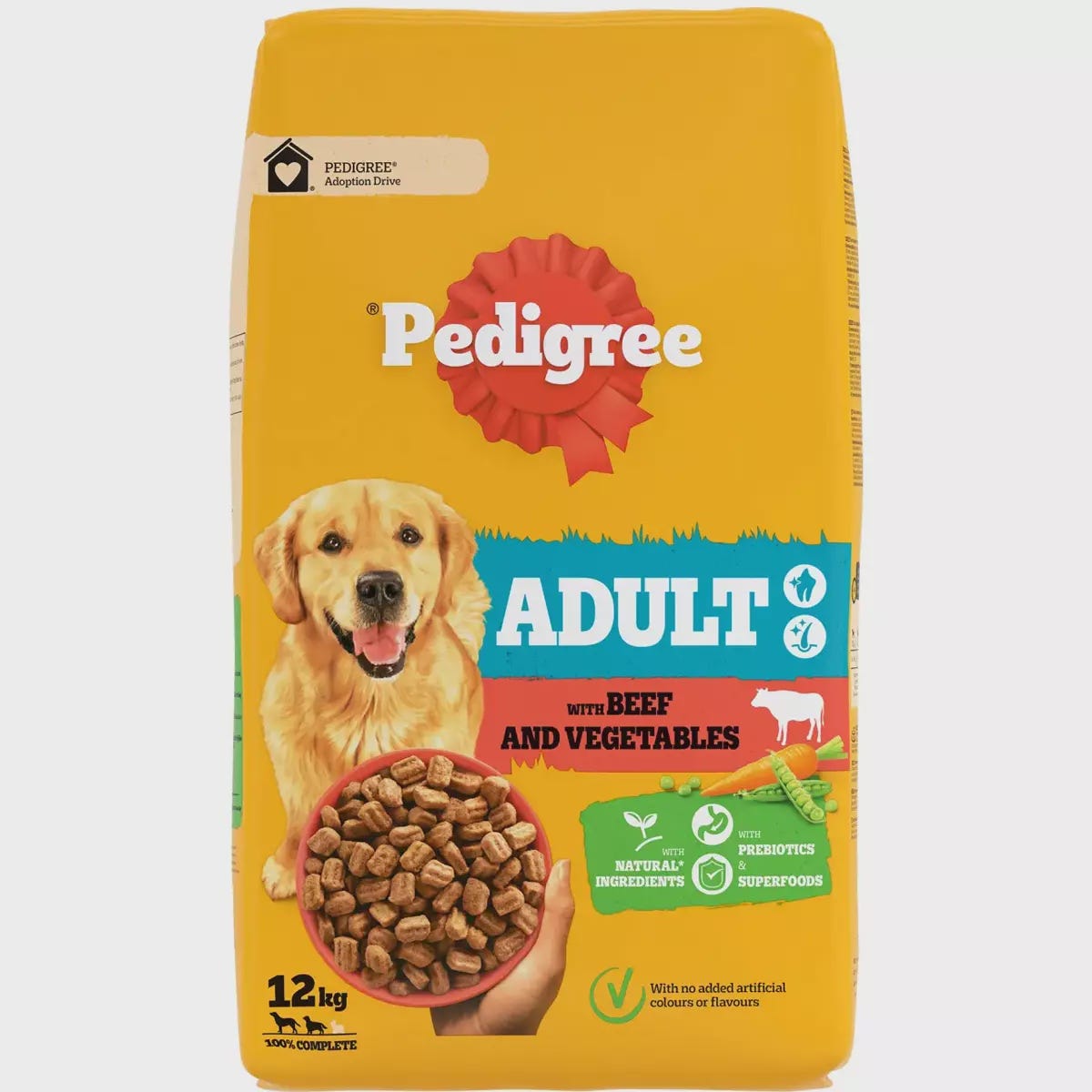 Pedigree adult härkä ja kasviksia 12kg