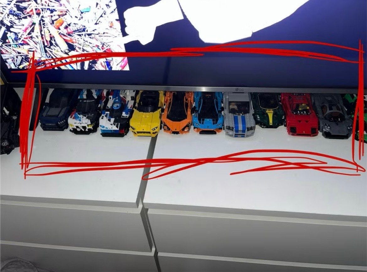Myydään legoautoja