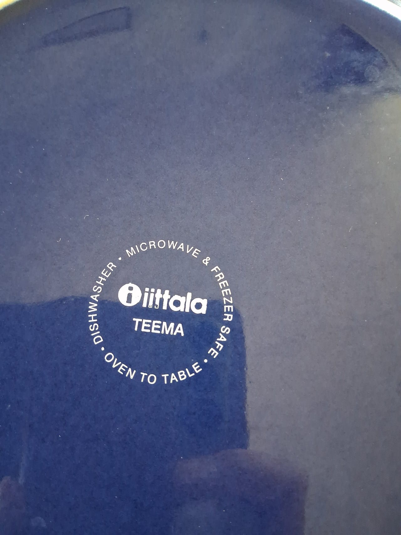 Iittala Teema lautaset sininen