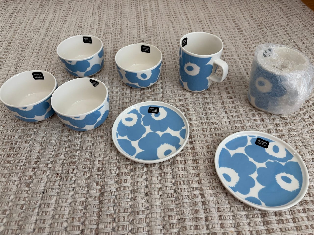 Marimekko unikko astiat