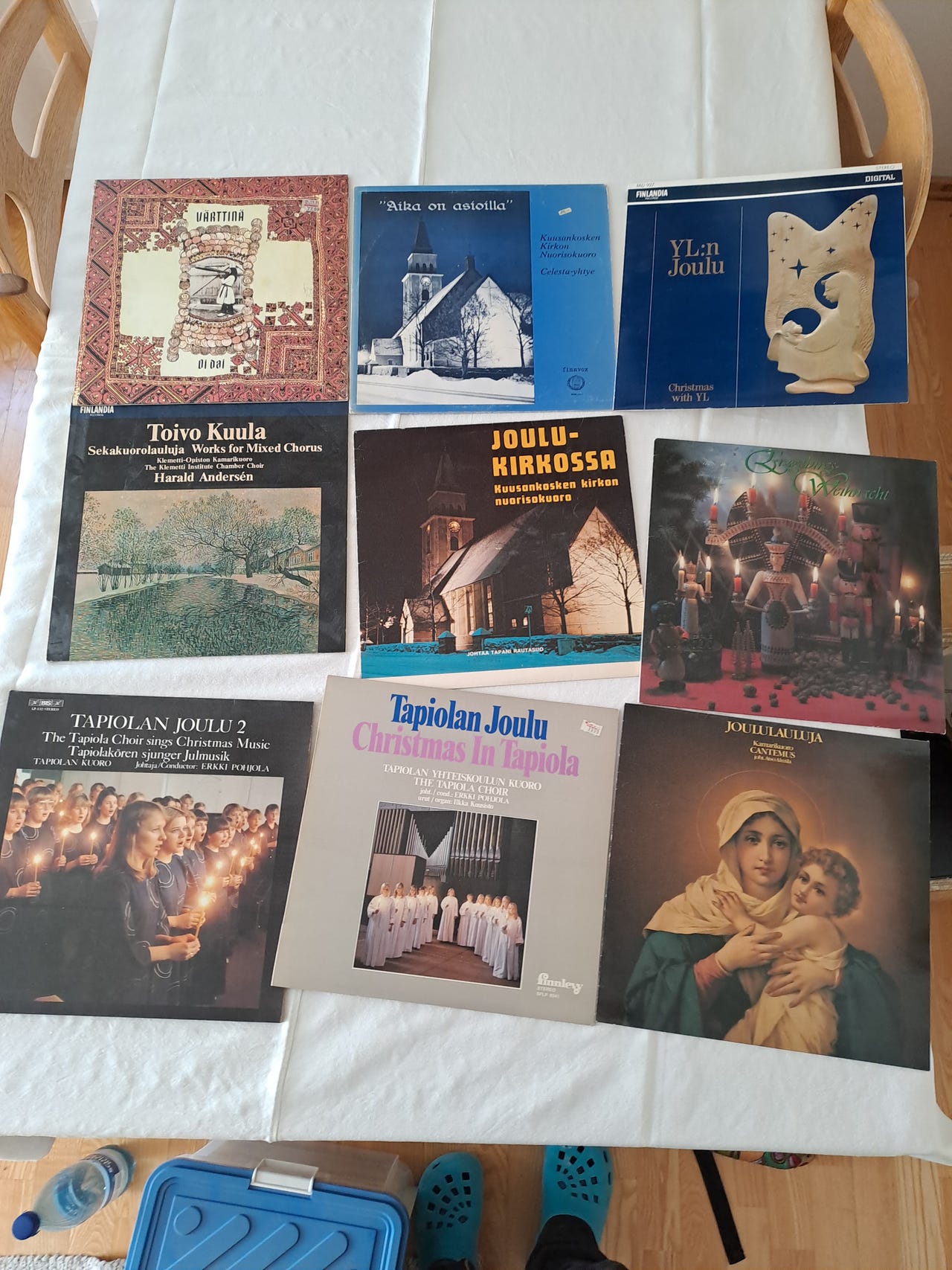 Joulumusiikki LP-levyjä kokoelma