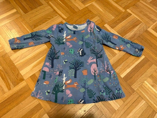 Lindex sininen paitamekko koko 80
