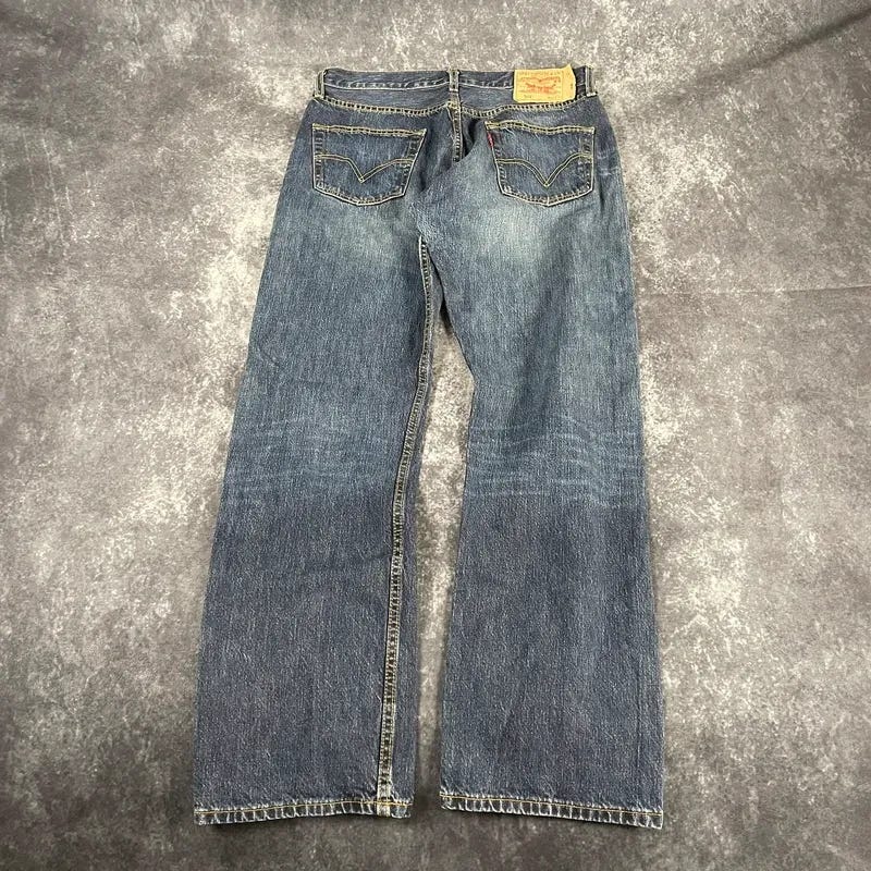 Miesten Levis 501 Vintage-tyyliset Farkut Koossa W34 L32 Tummans