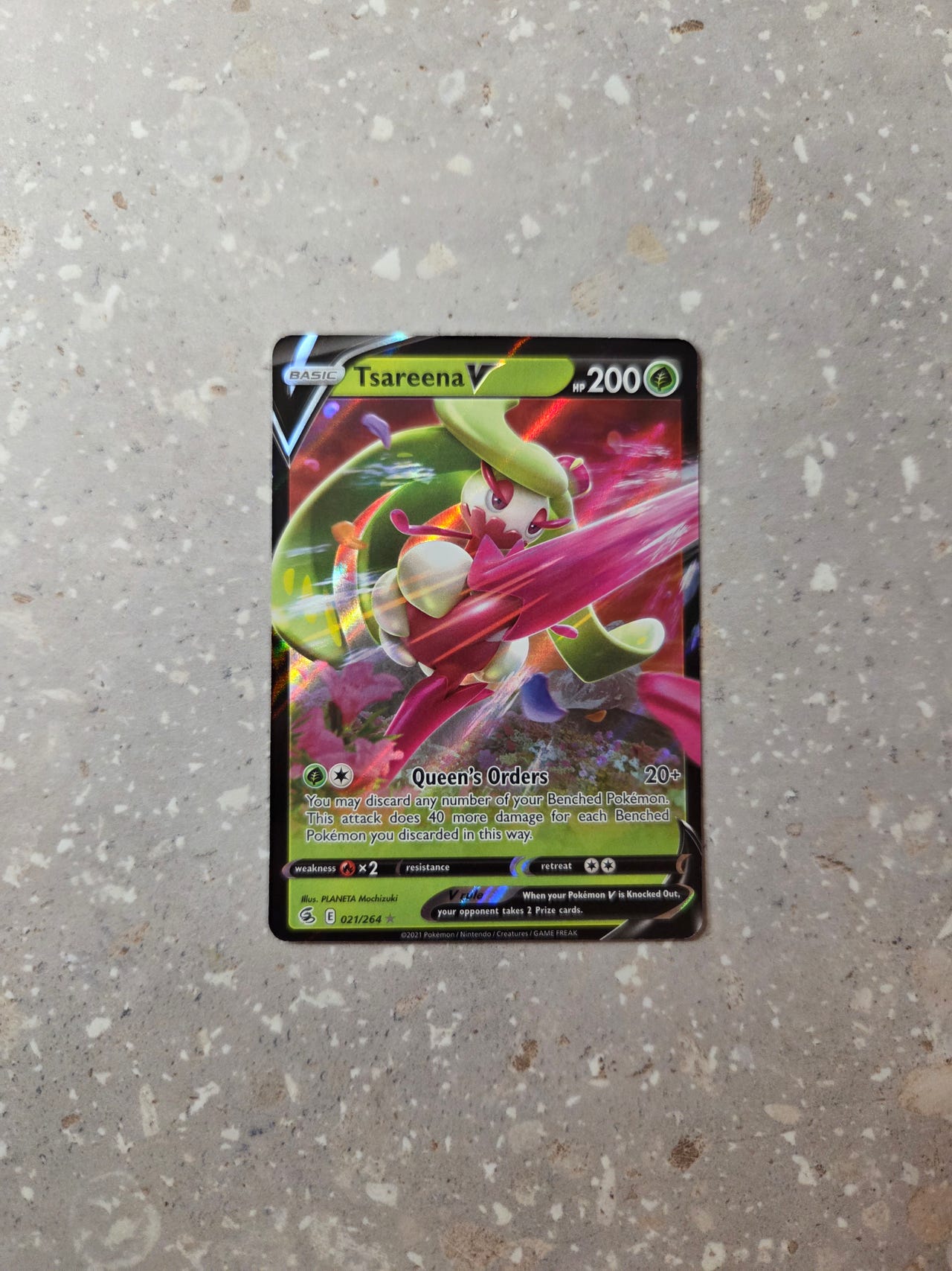 tsareena v pokemon card value Tsareena V (Full Art) 246/264 Swsh08: Fusion Strike Holo