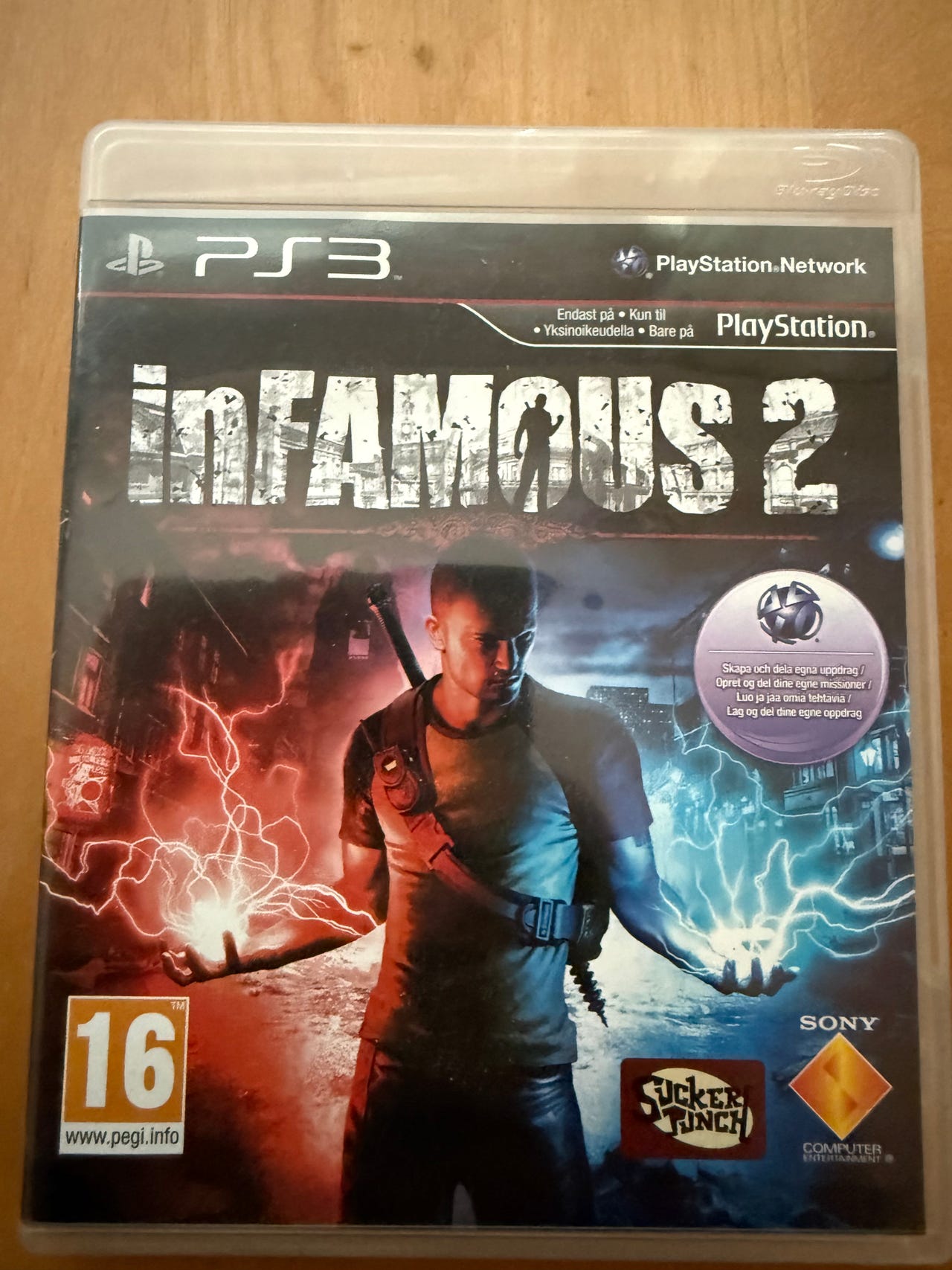 PlayStation 3 inFAMOUS 2 peli