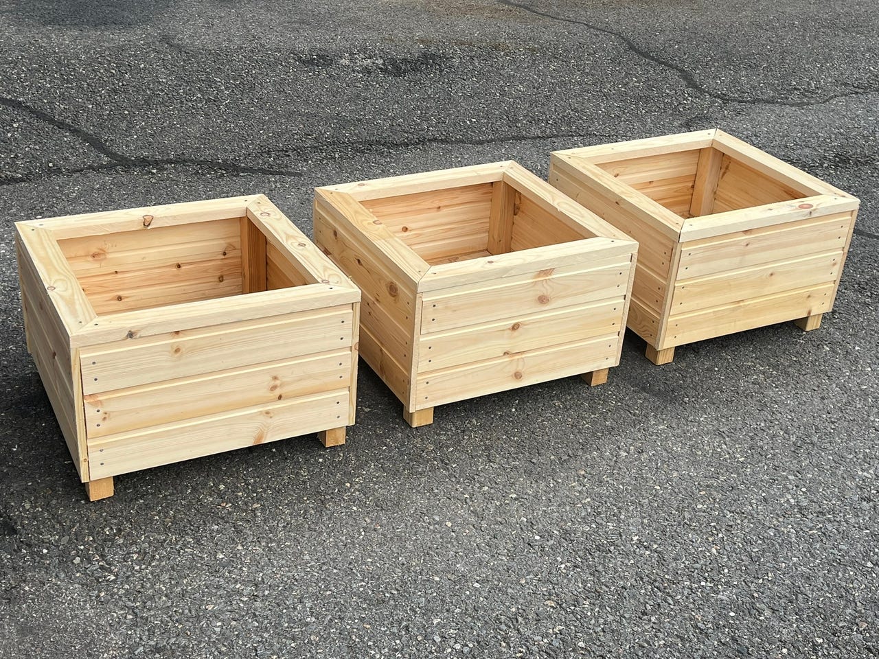 Kukkalaatikot 3 kpl 50 x 50cm UUDET (käyttämättä jääneet)