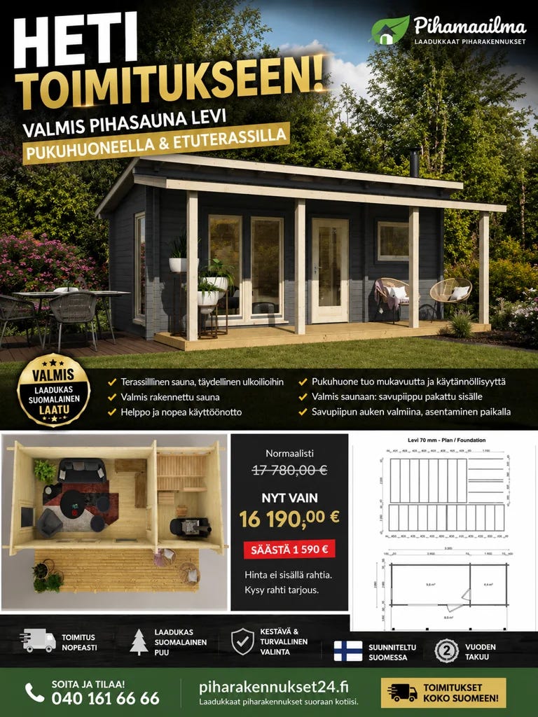 valmis sauna levi