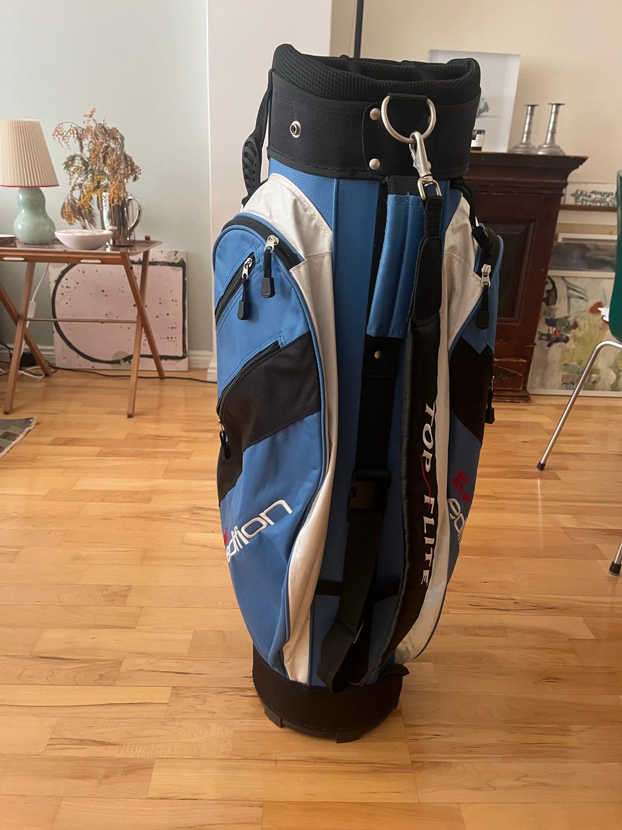 Top Flite golfbägi sininen musta valkoinen