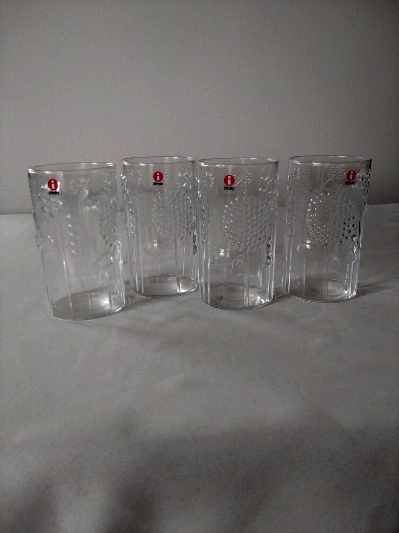 Iittala lasit kirkas kuviollinen setti