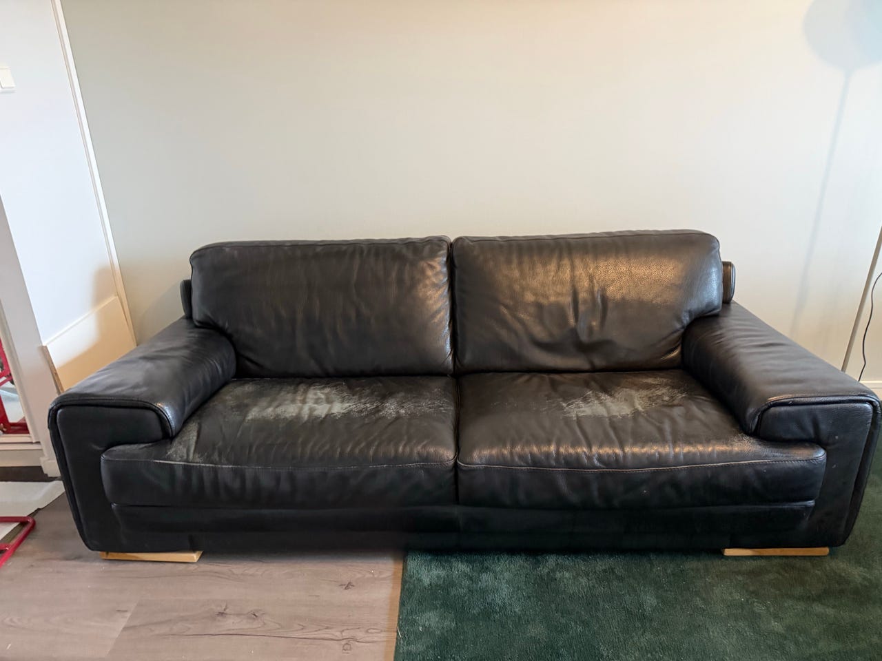 Natuzzi Italialinen kahden istuttava nahkasohva