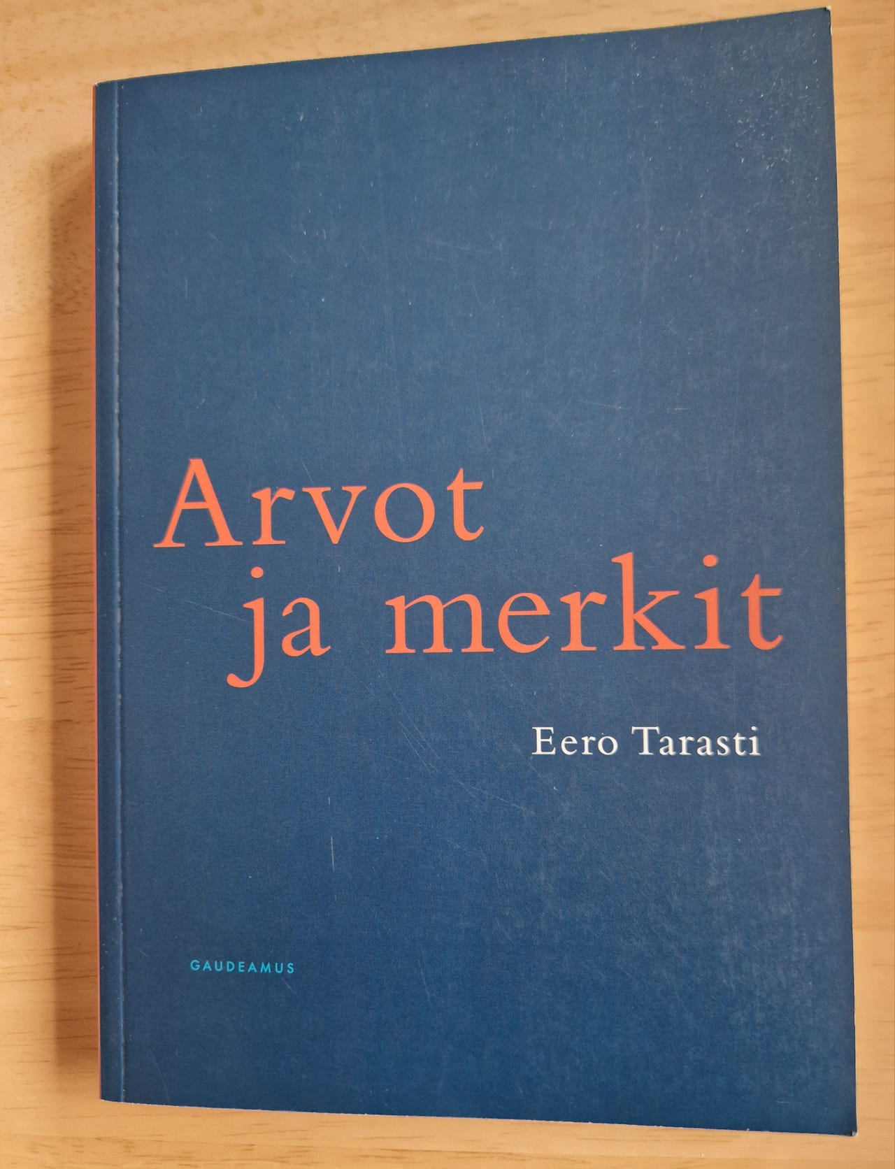Eero Tarasti: Arvot ja merkit -kirja