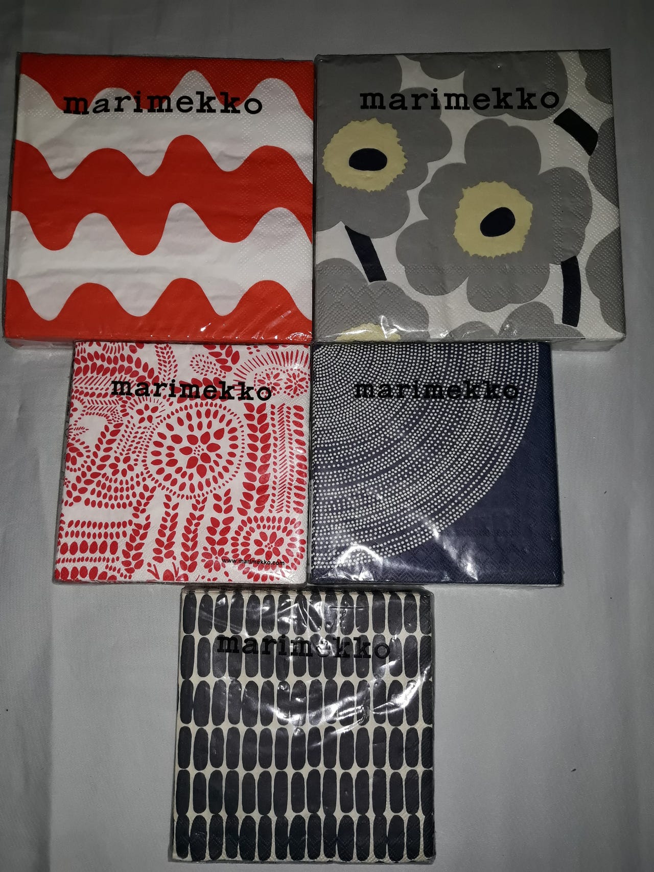 Uusi MARIMEKKO servetit 5 pak