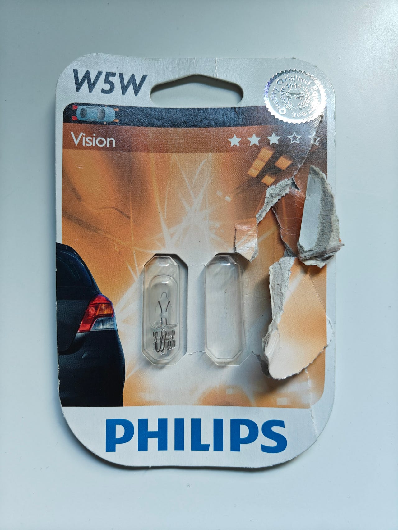 Philips, W5W, 12V, 5W, parkkipoltin, 1kpl