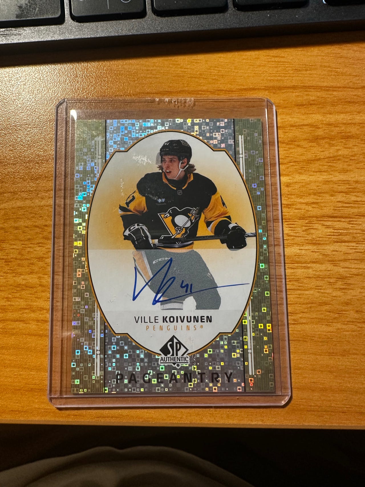 Ville Koivunen Upper Deck SP Authentic Pageantry Auto Pittsburgh