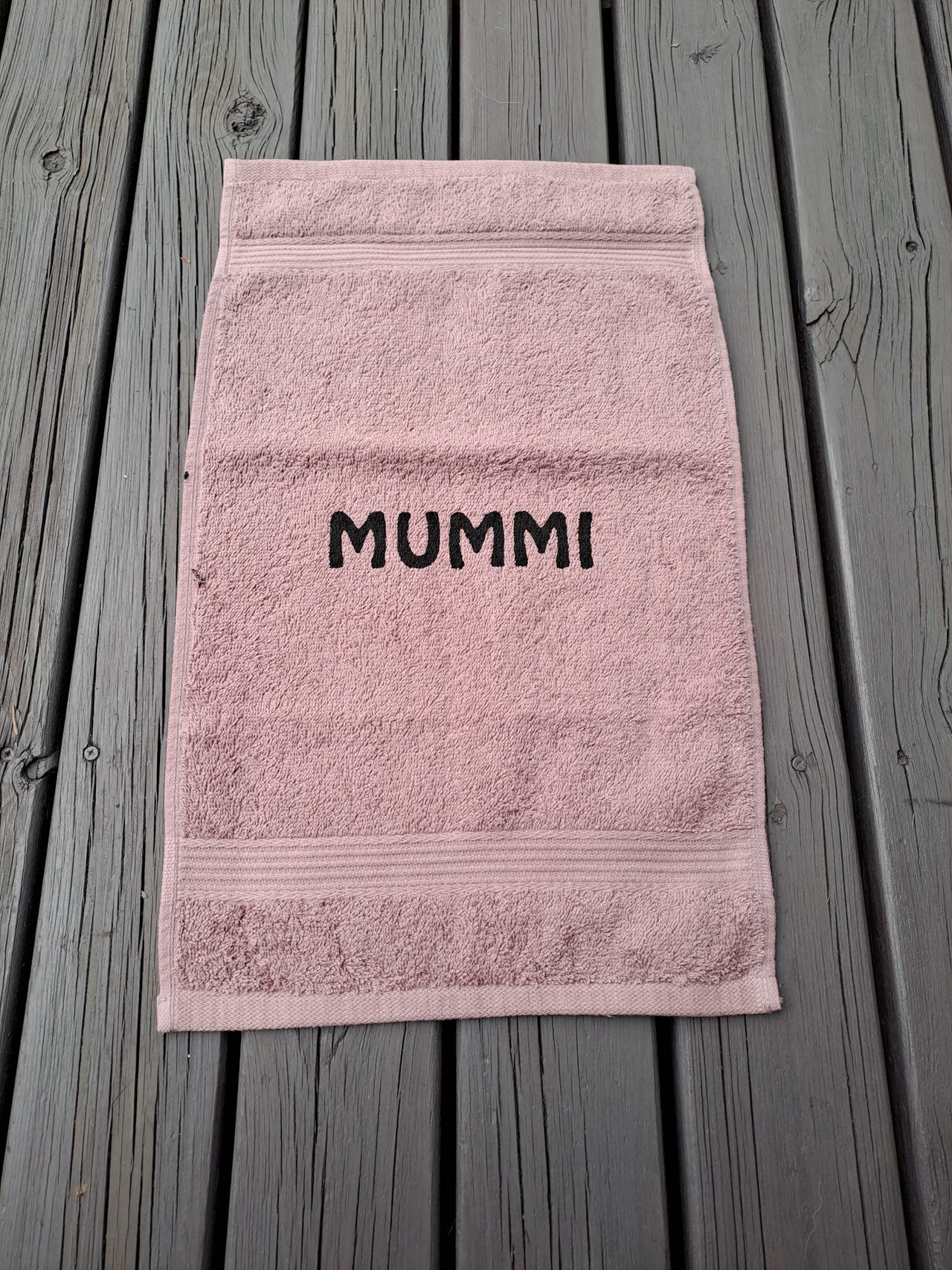 Mummi pyyhe, uusi