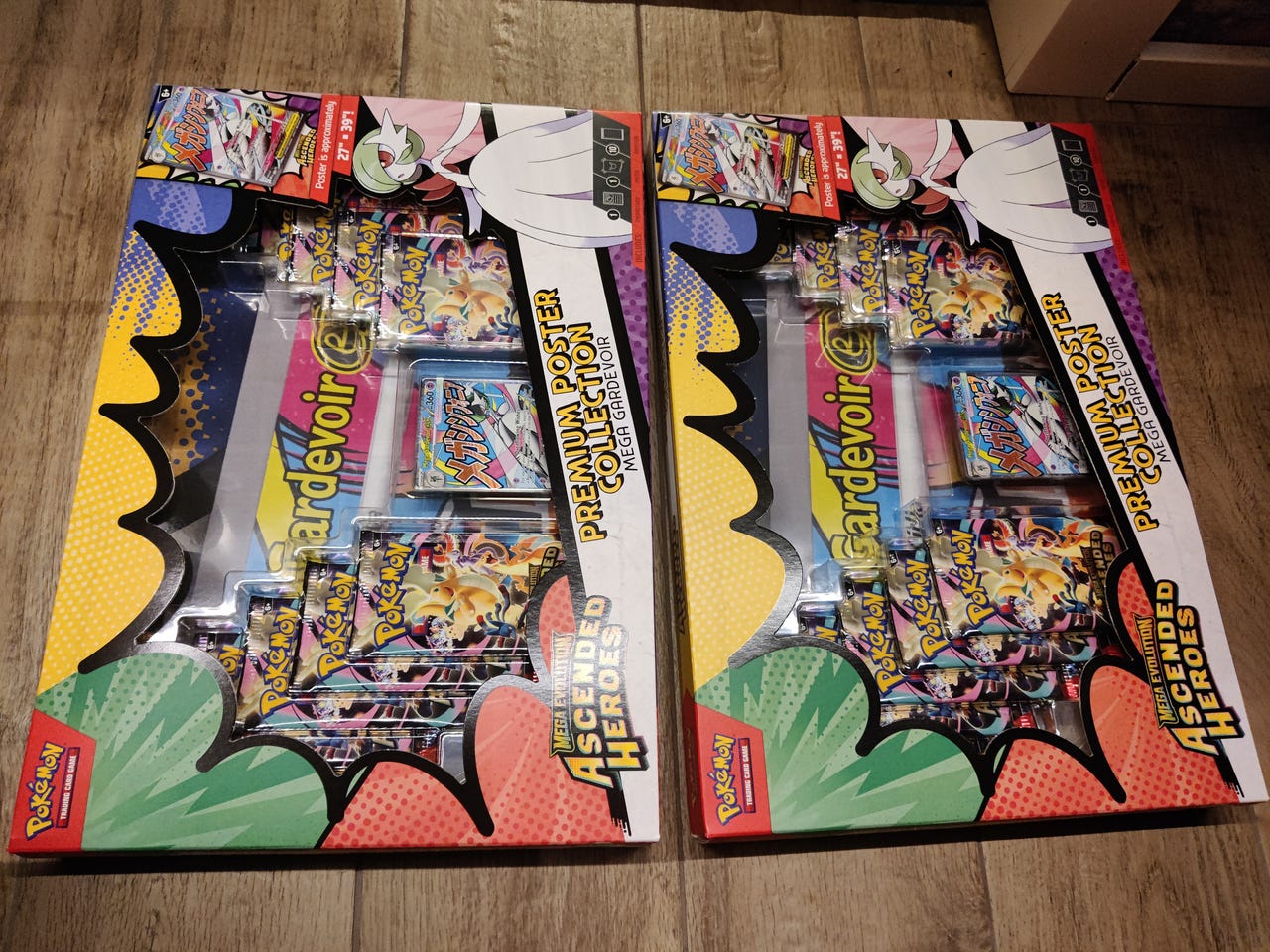 2xPokemon Ascended Heroes Mega Gardevoir premium poster collectio