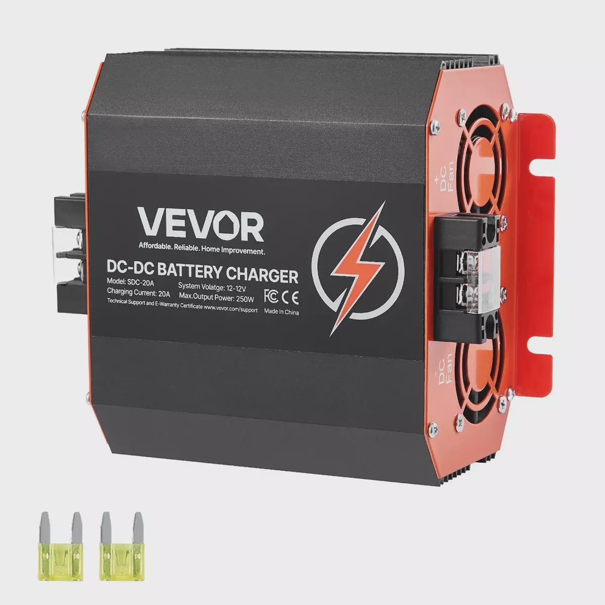 DC-DC laturi 12V 20A 250W Vevor