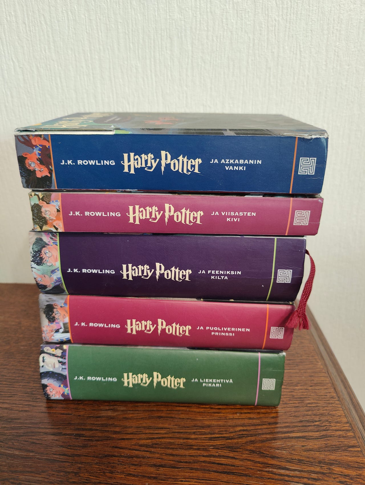 J.K. Rowling Harry Potter -kirjasarja suomeksi, 5 osaa kovakantis