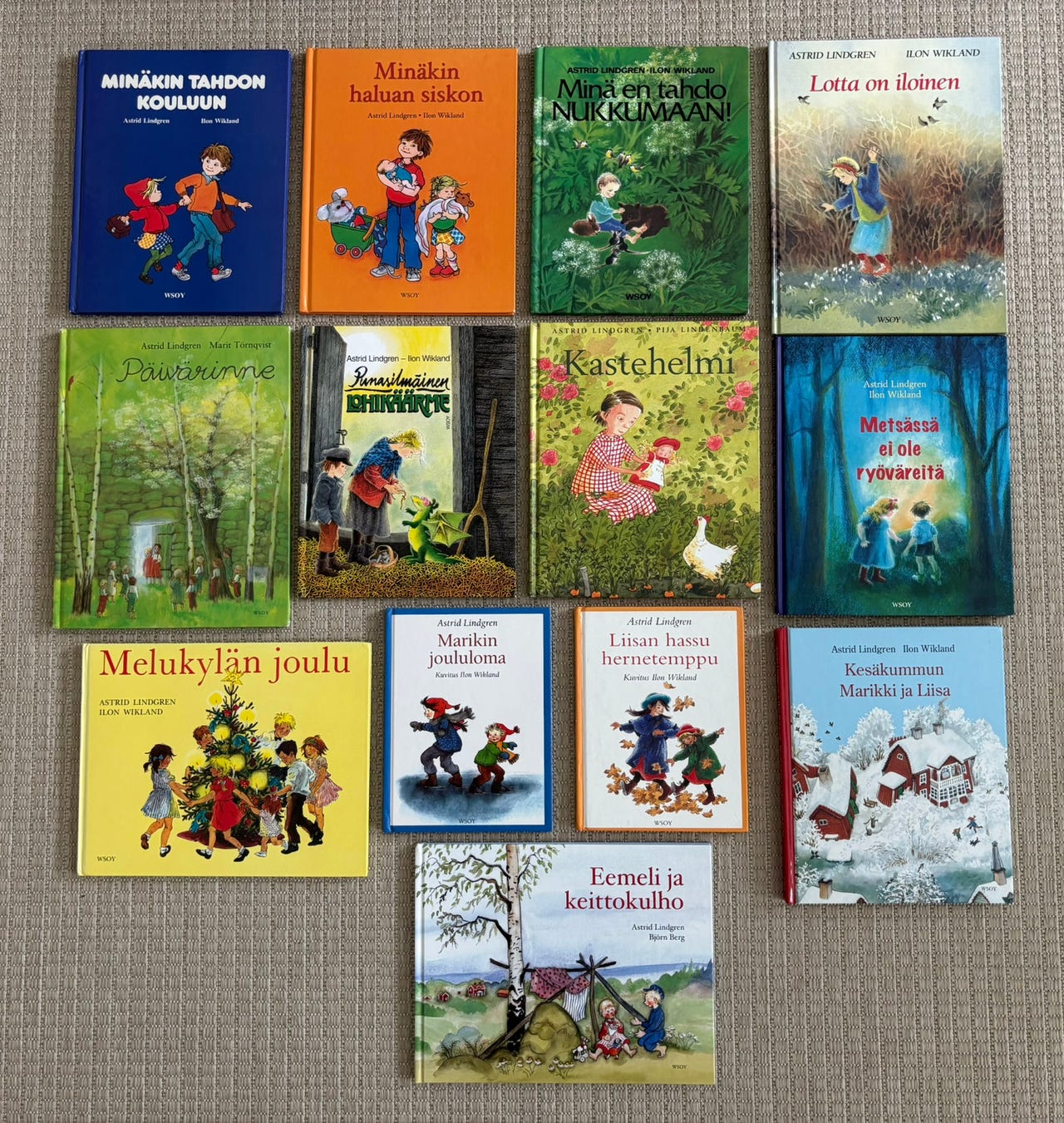 Astrid Lindgren lastenkirjat