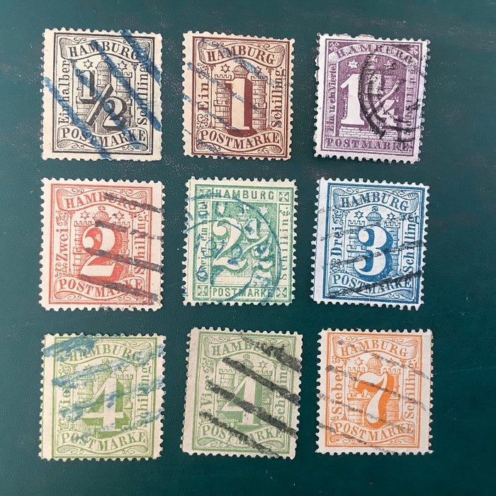 Hamburg 1864 - Aseenkilpi sinkitty ilman 9 Kreuzer, kaikki hyväks