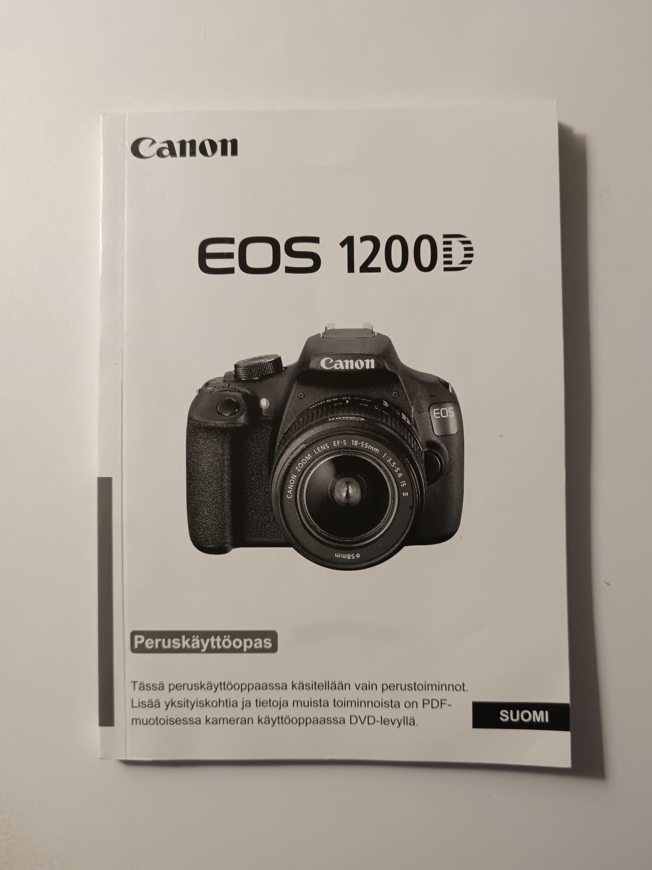 Canon Eos 1200D peruskäyttöopas