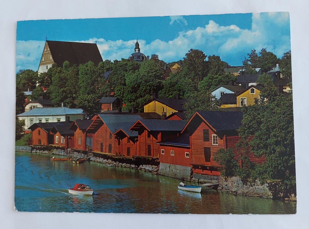 Porvoo postikorteissa