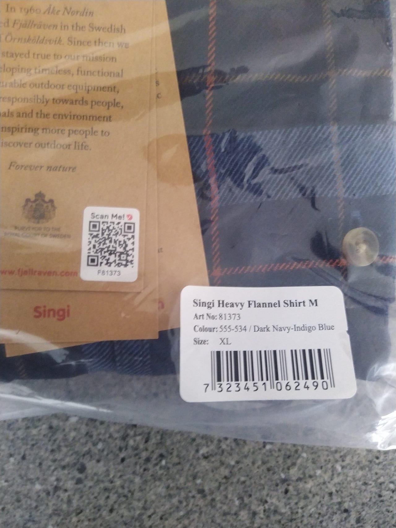 Fjällräven Singi Heavy Flannel shirt XL