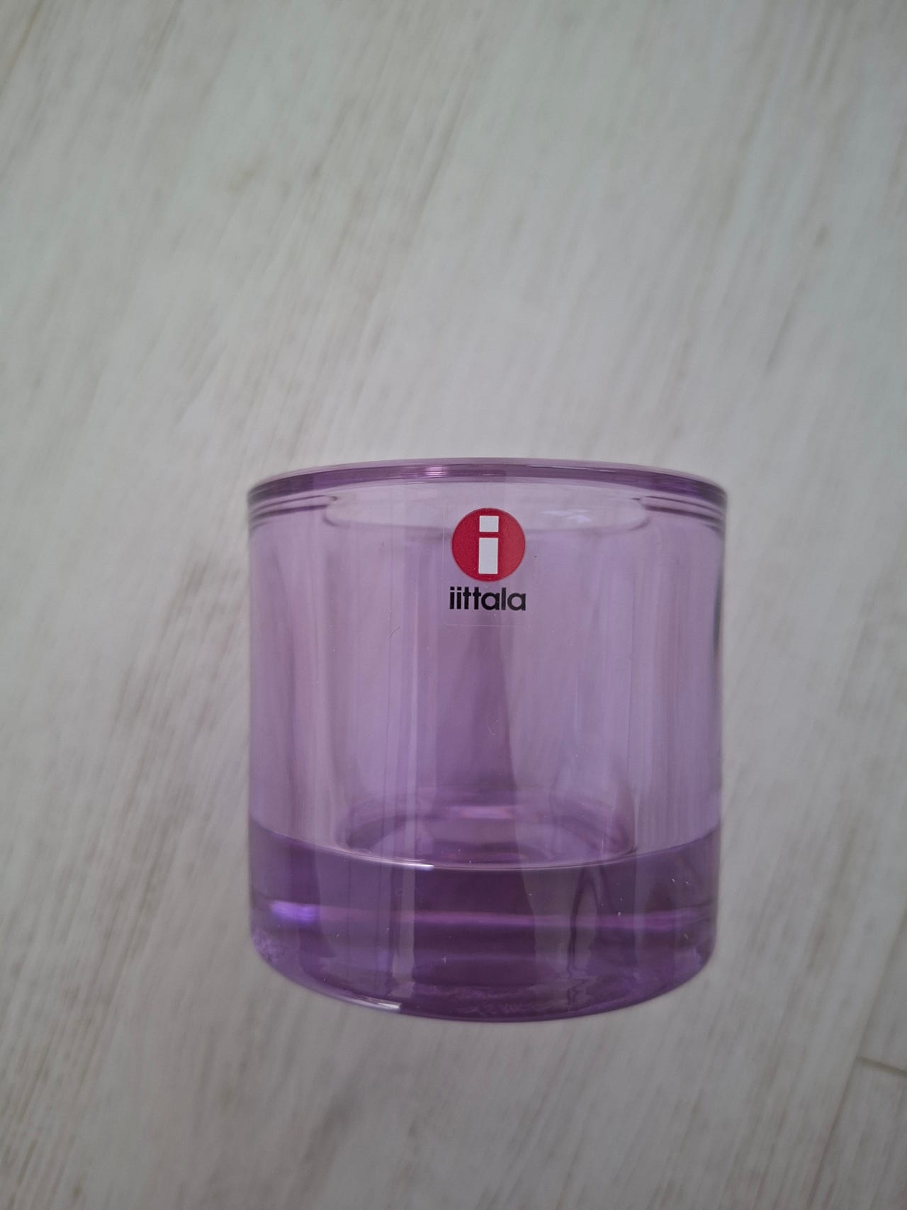 Iittala kivi tuikku vaalea lila