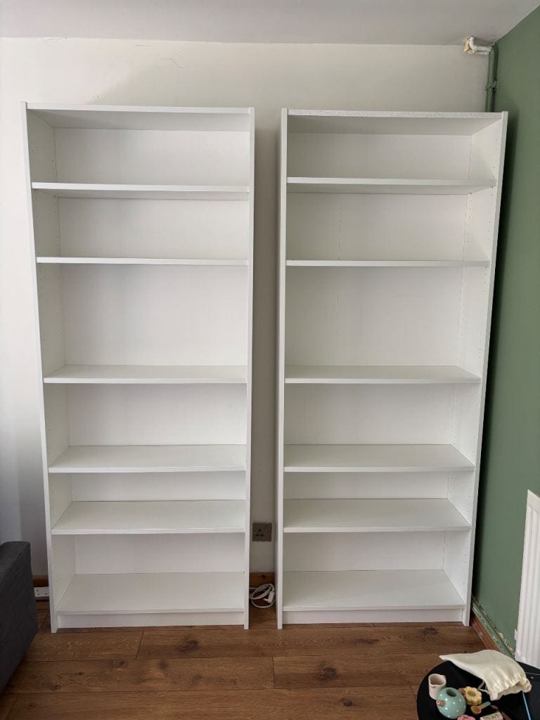 billy hylly ikea x 2 kpl