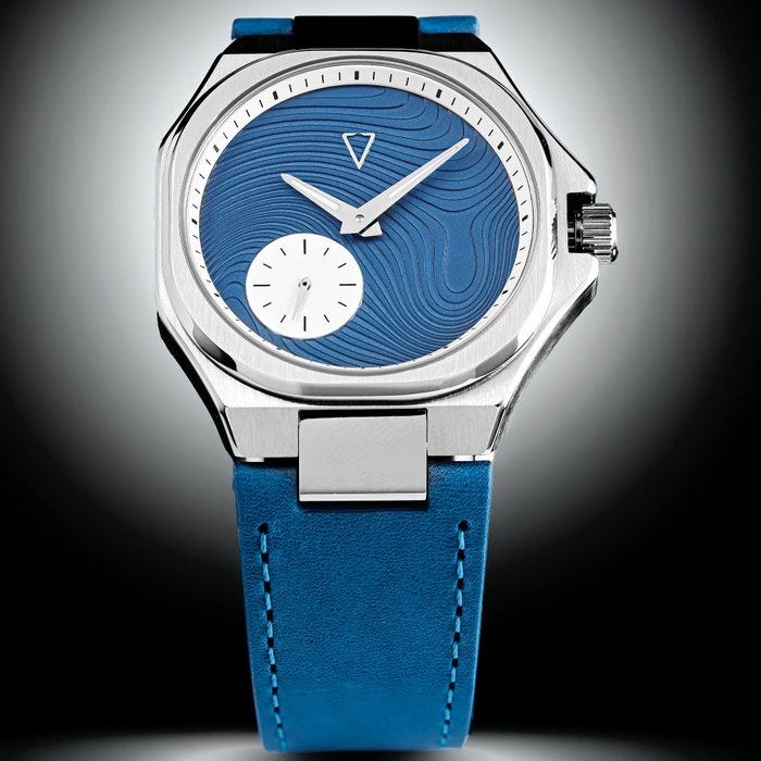Aryon watches - Aryon Waves Summer Blue Automatic Watch - 70H Pow