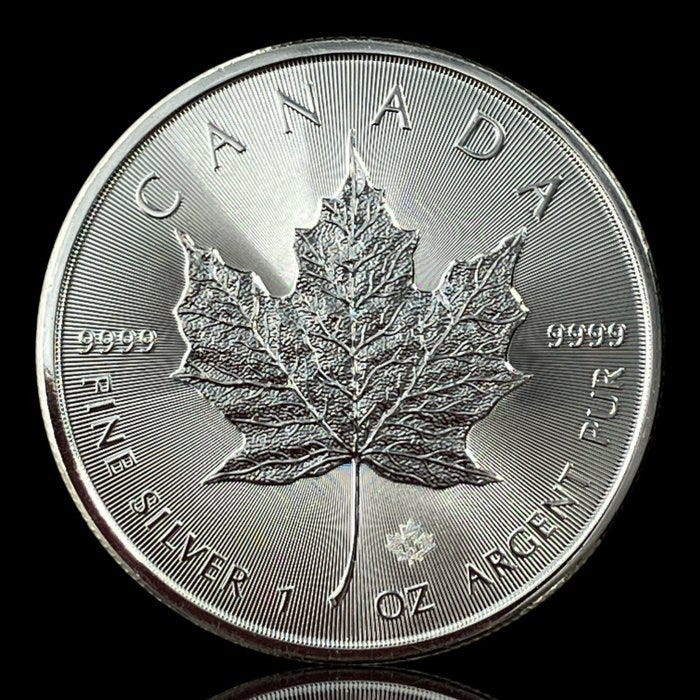 Kanada. Silver 5 Dollars - Elizabeth II (4th portrait; Privy mark