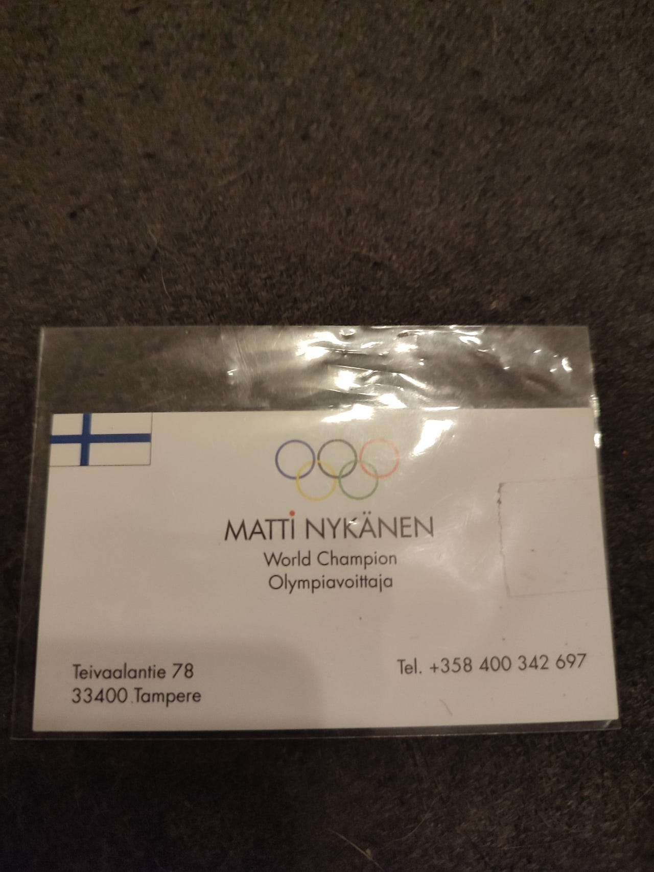 Matti Nykänen käyntikortti