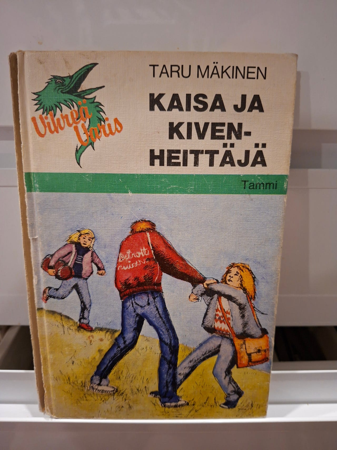 Kaisa ja kivenheittäjä lastenkirja Taru Mäkinen