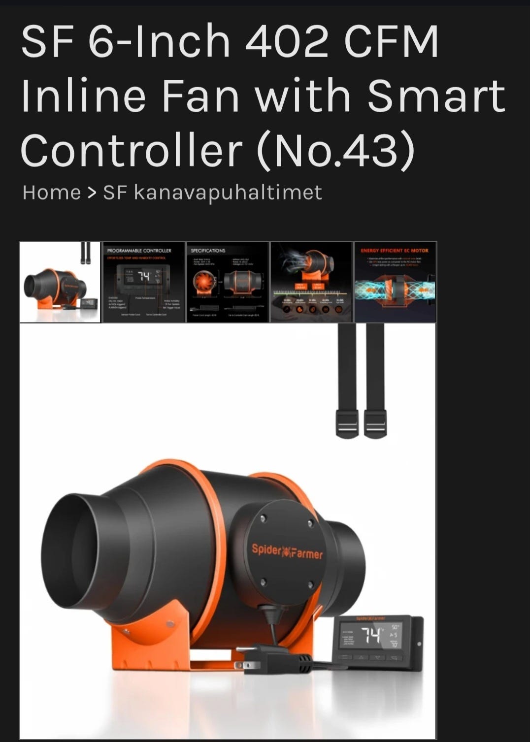 Todella hiljainen ja laadukas kanavapuhallinpaketti
