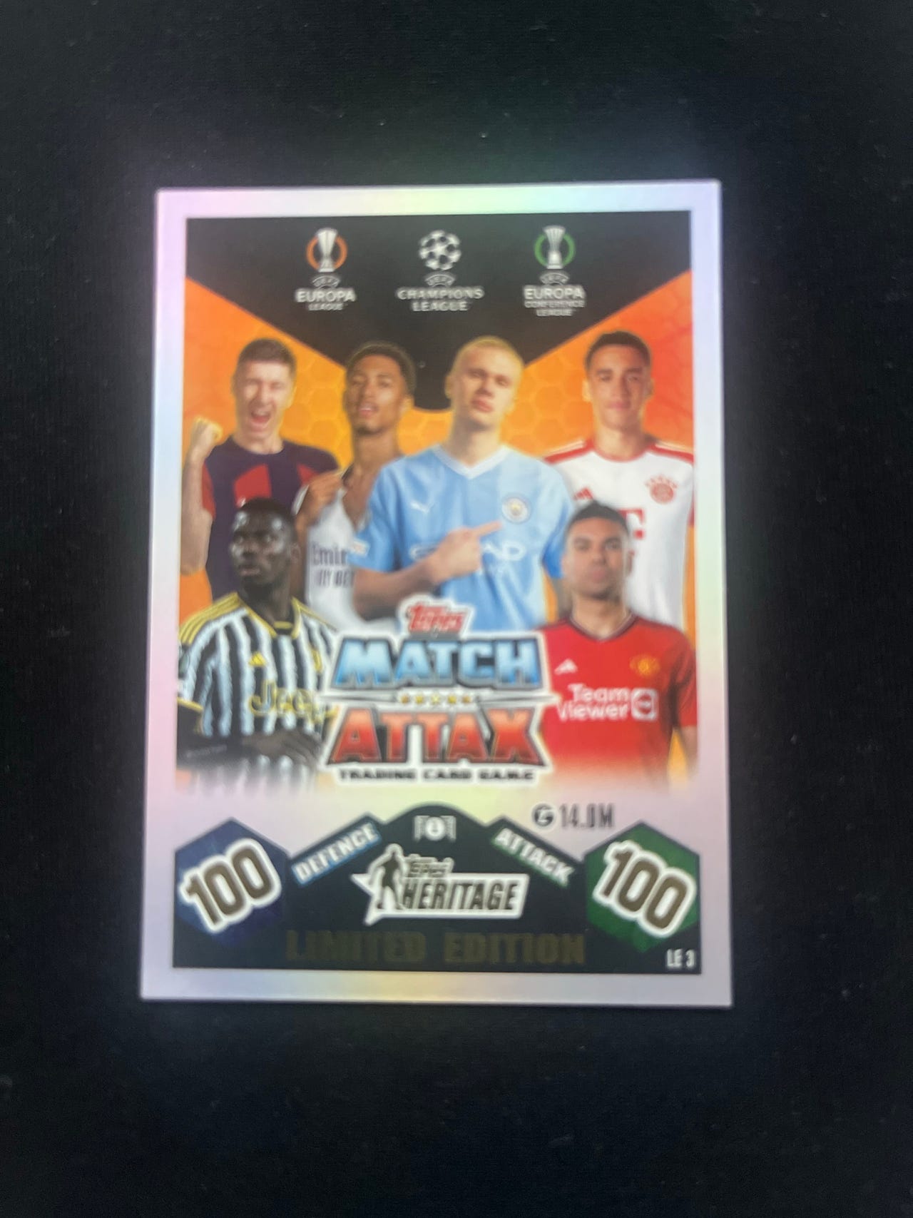 Topps Match Attax Heritage Limited Edition jalkapallokeräilykortt