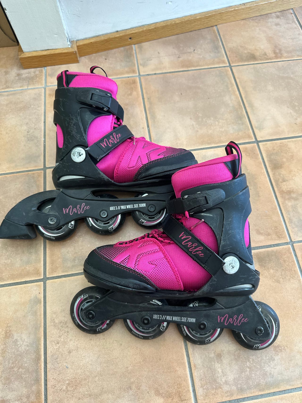 K2 rullaluistimet pinkki musta koko 32-37