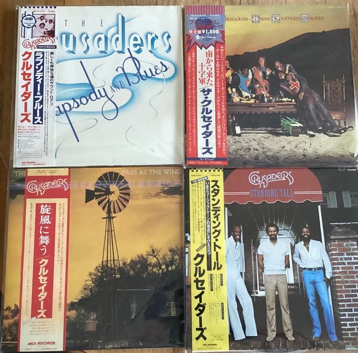 Crusaders - 4 x Japanese LPs - Useita teoksia - LP-albumit (useit