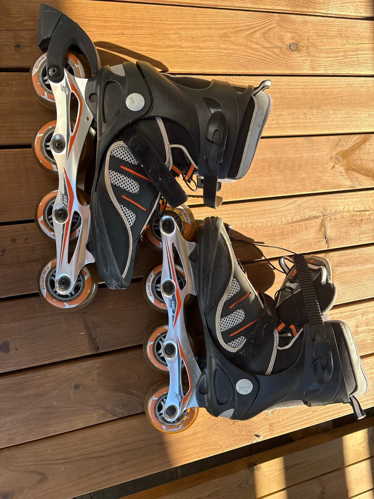 K2 Velocity Sport rullaluistimet koko 41,5 musta-oranssi