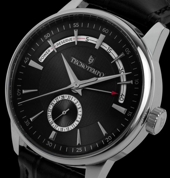 Tecnotempo - Automatic - Power Reserve - Limited Edition - Black