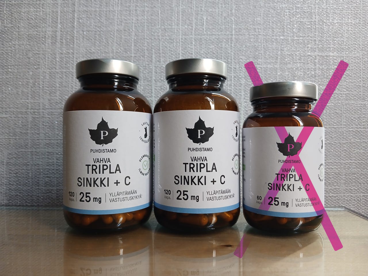 2 kpl Puhdistamo Vahva TRIPLA SINKKI+ C